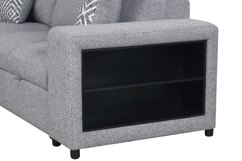 CHATTERIS - Left-Chaise Sectional - FM64000GY-SECT-L