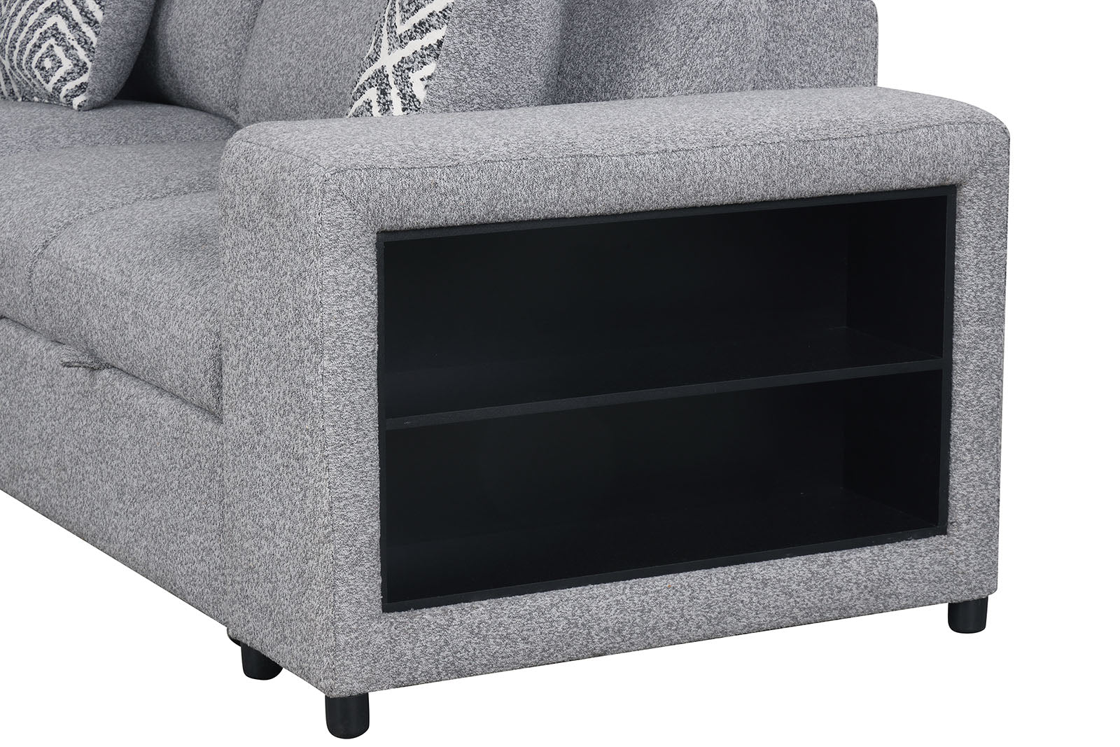 CHATTERIS - Left-Chaise Sectional - FM64000GY-SECT-L