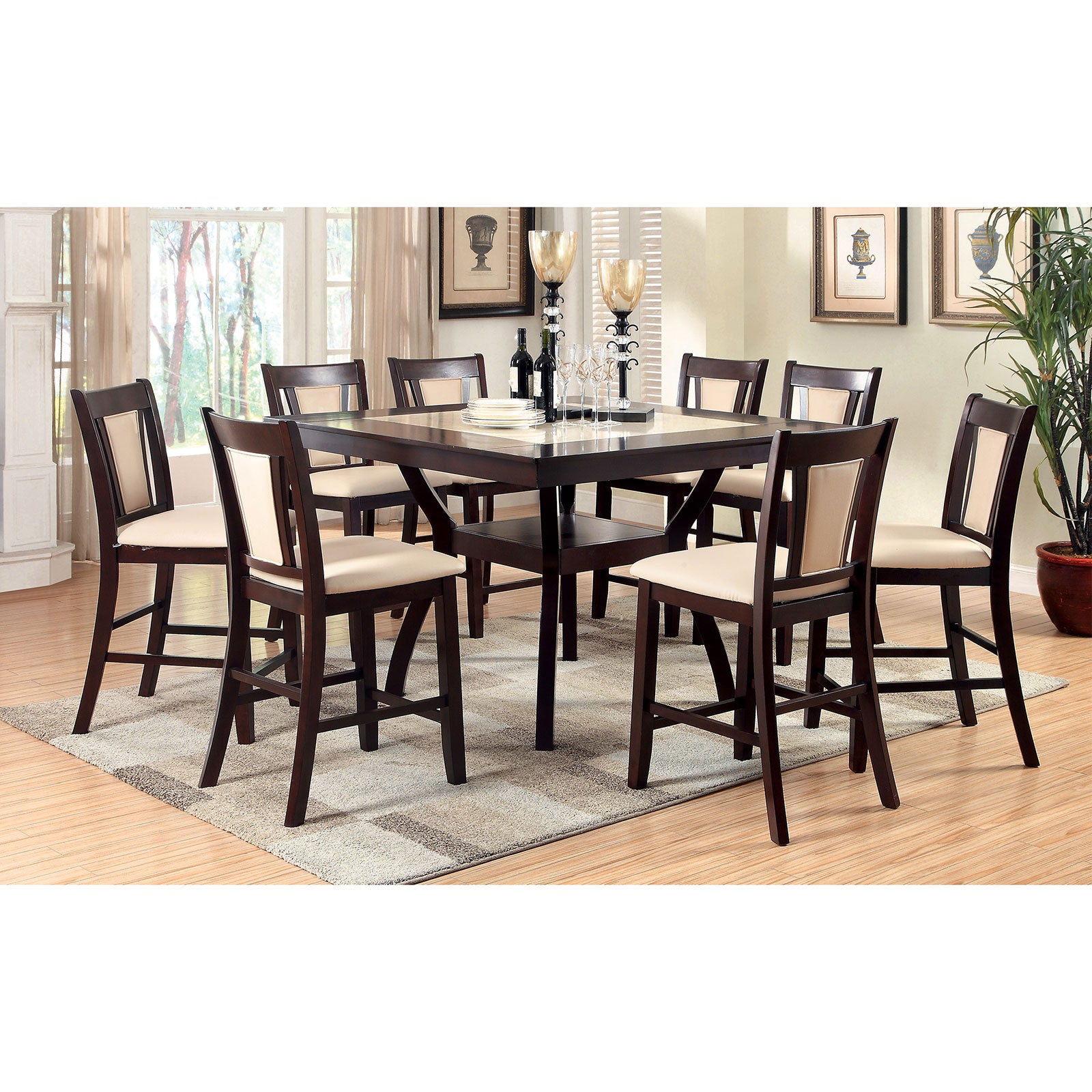 BRENT II - Counter Ht. Chair (2/CTN) - CM3984PC-2PK