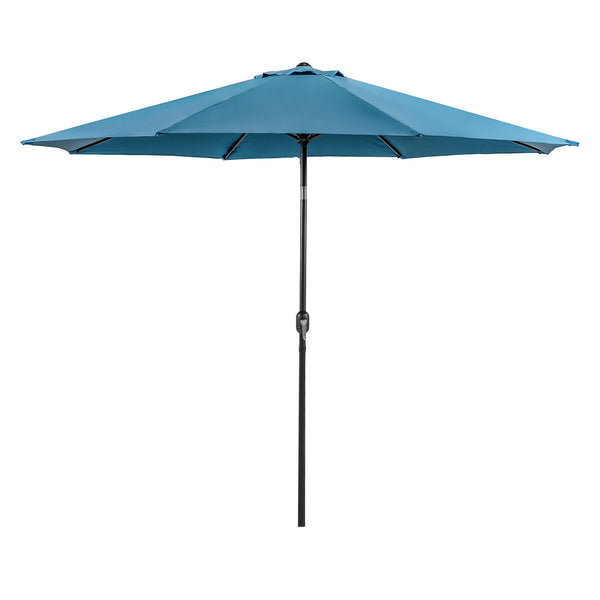 LALI - 11' Outdoor Umbrella, Blue + Base - LA-A011BL+BASE