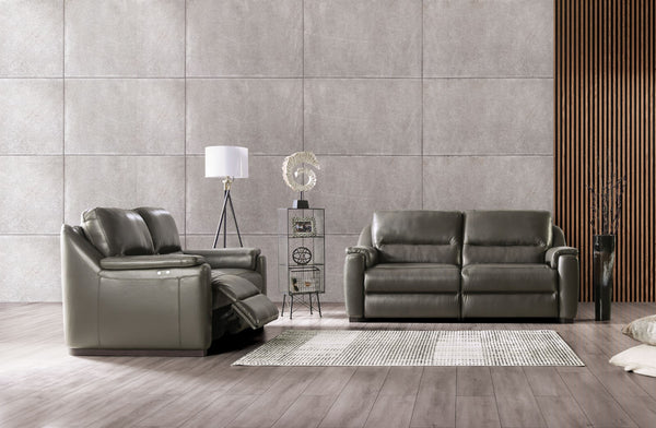 ALTAMURA - Power Sofa + Loveseat - FM90002GY-PM-2PC