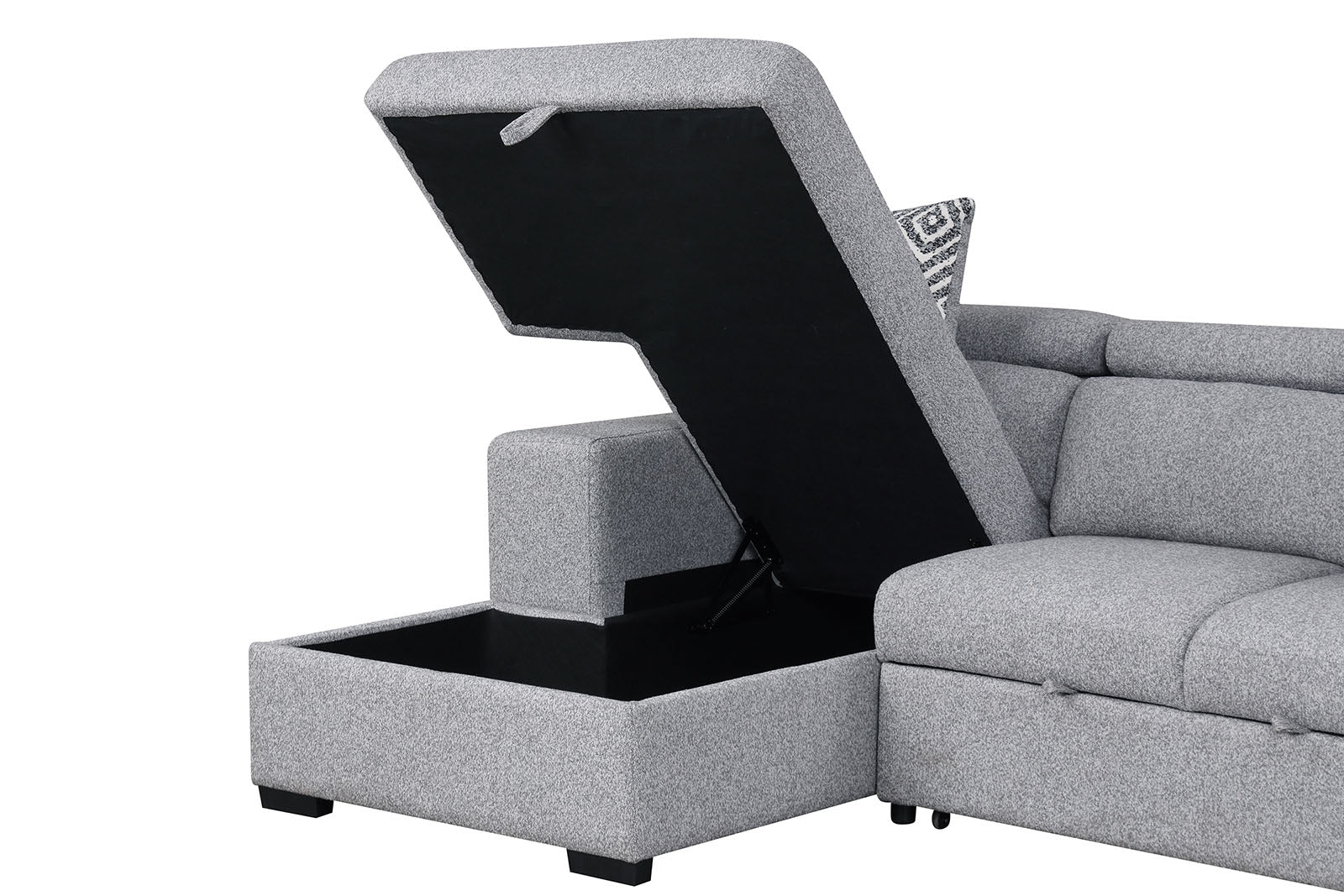 CHATTERIS - Left-Chaise Sectional - FM64000GY-SECT-L