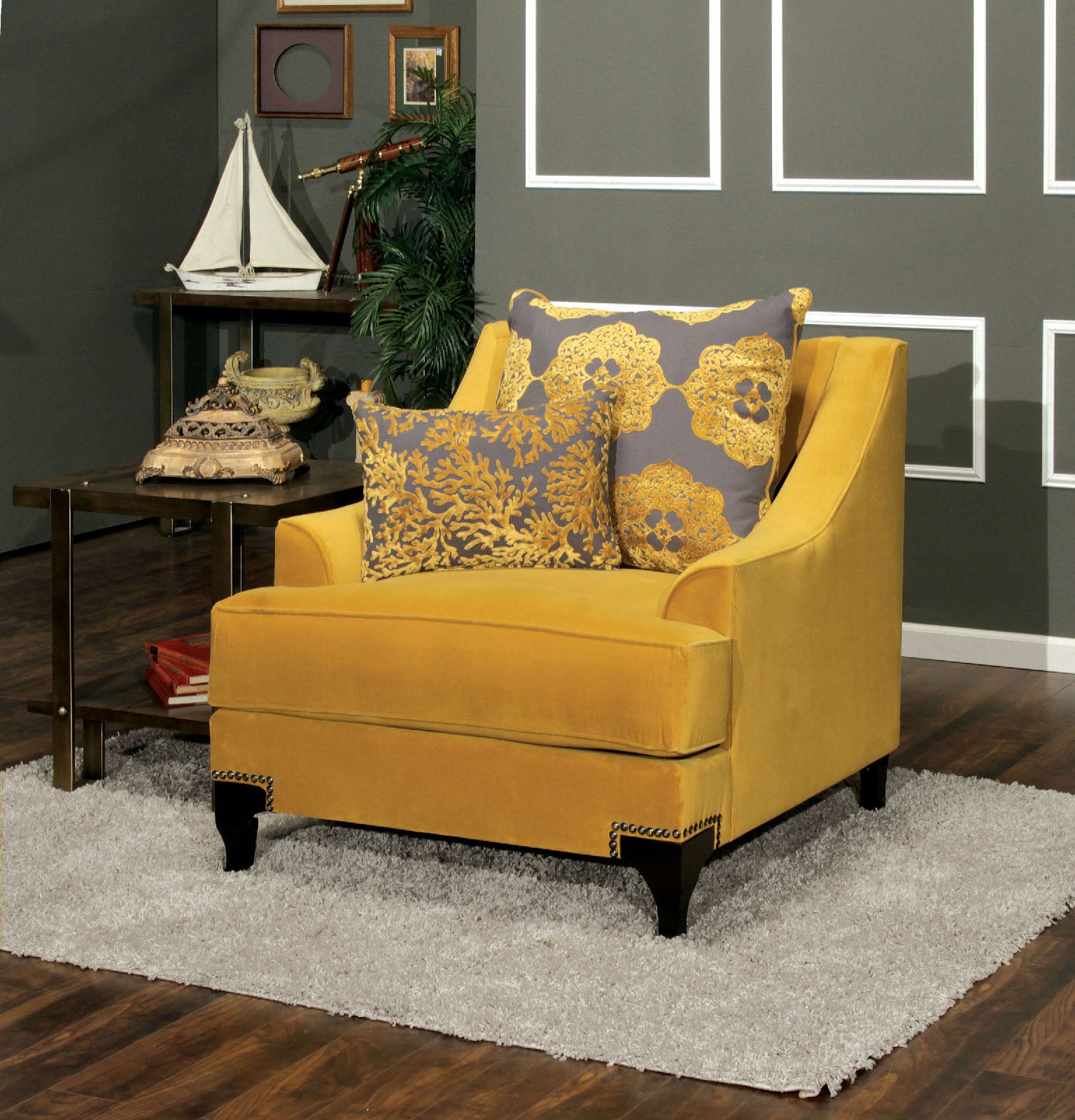 WOLVER - Chair, Gold - SM2201-CH