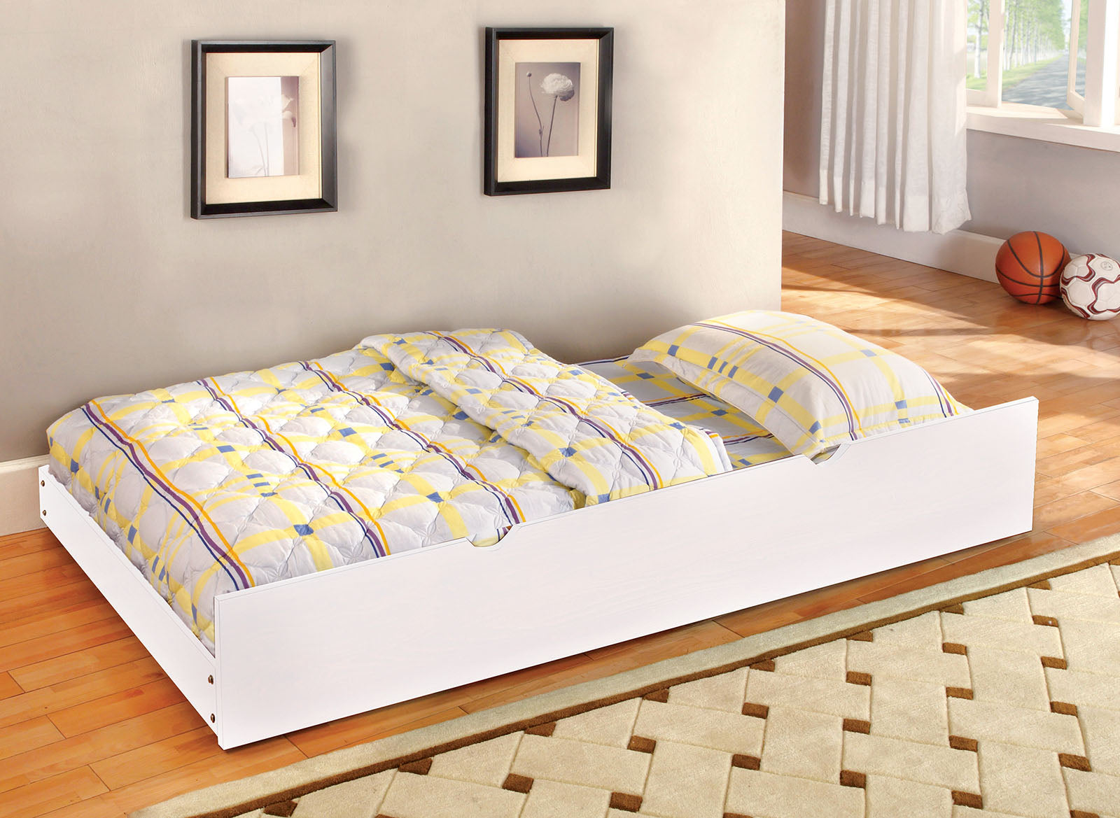 CAREN - 4 Pc. Twin Bedroom Set - CM7902WH-T-4PC