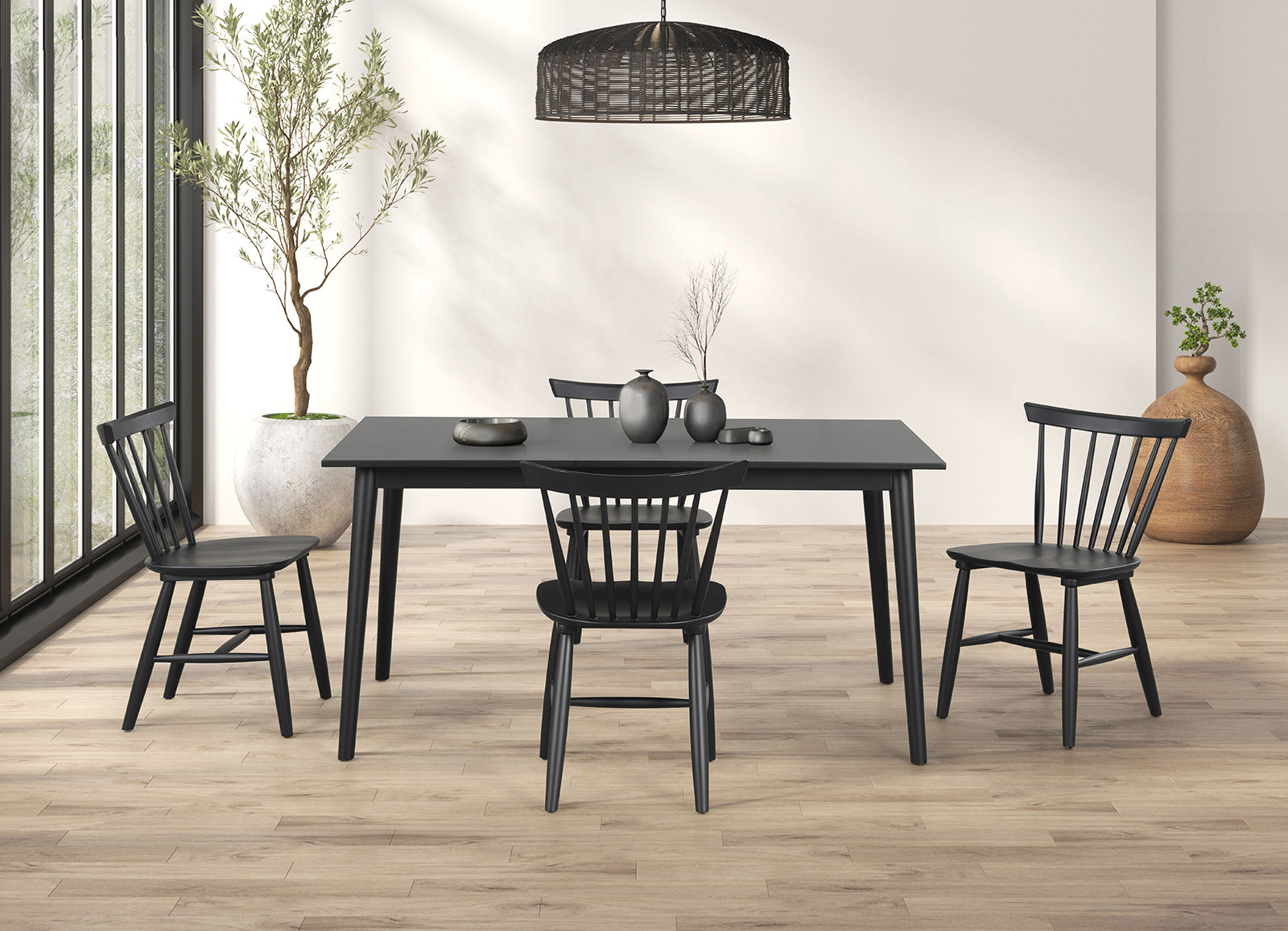BEALE - 7 Pc. Dining Table Set - FM3100BK-T-7PC