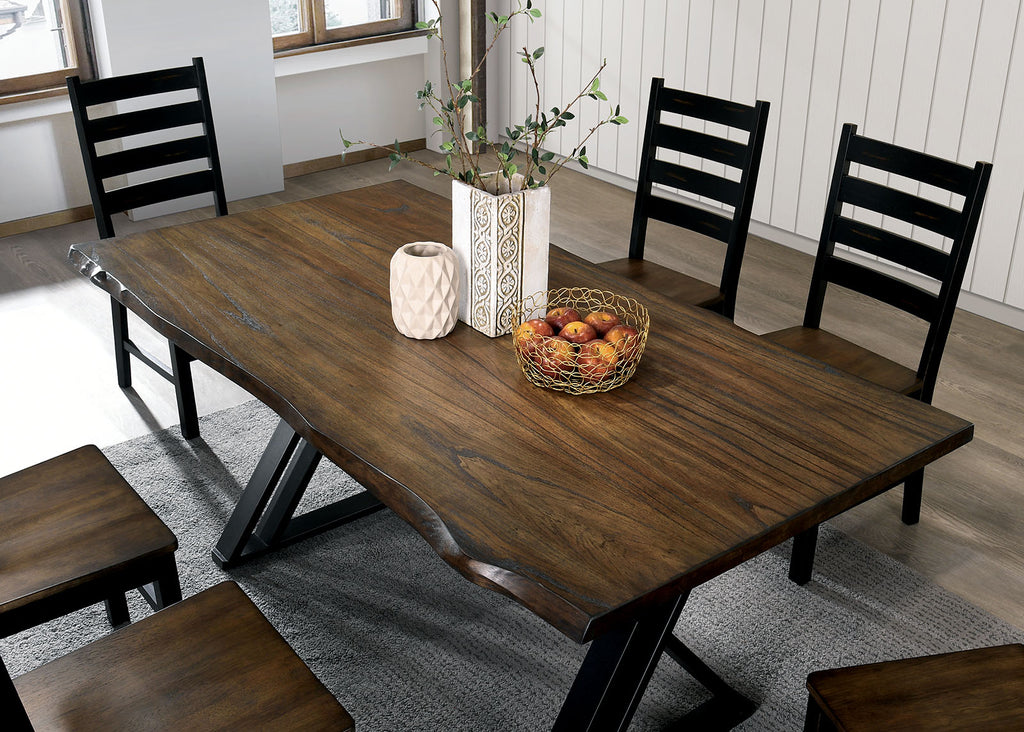 BARBARY - 6 Pc. Dining Table Set w/ Bench - CM3257A-T-6PC-BN