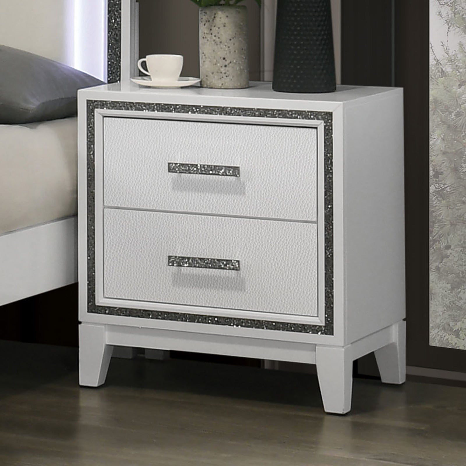 LUCIDA - Nightstand, White - FM7203WH-N