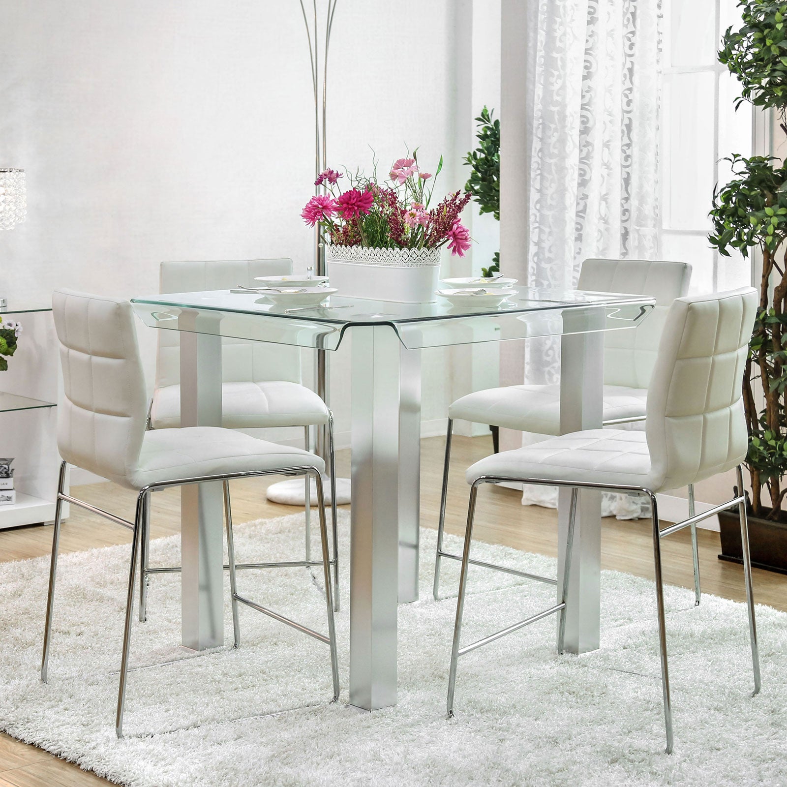 RICHFIELD - 5 Pc. Round Counter Ht. Table Set - CM3362PT-5PC