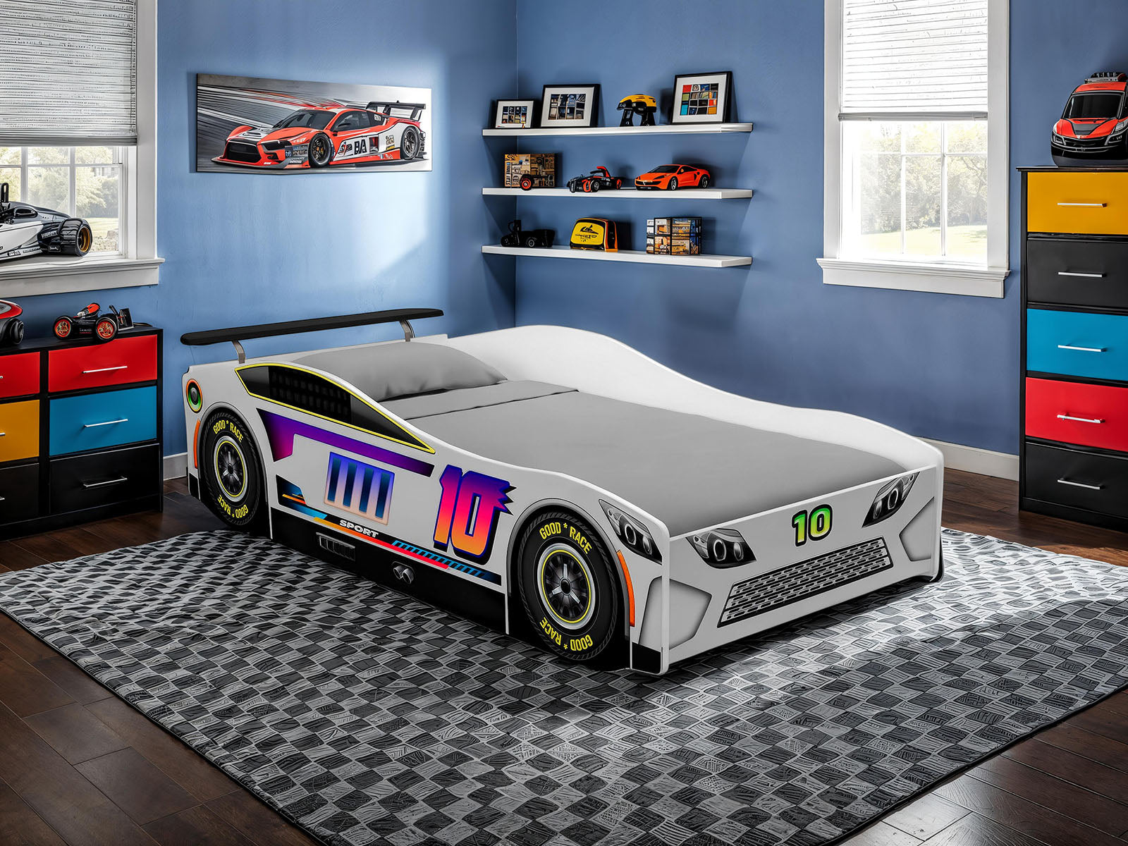KARSTEN - Car Bed - FOA7739WH-BED