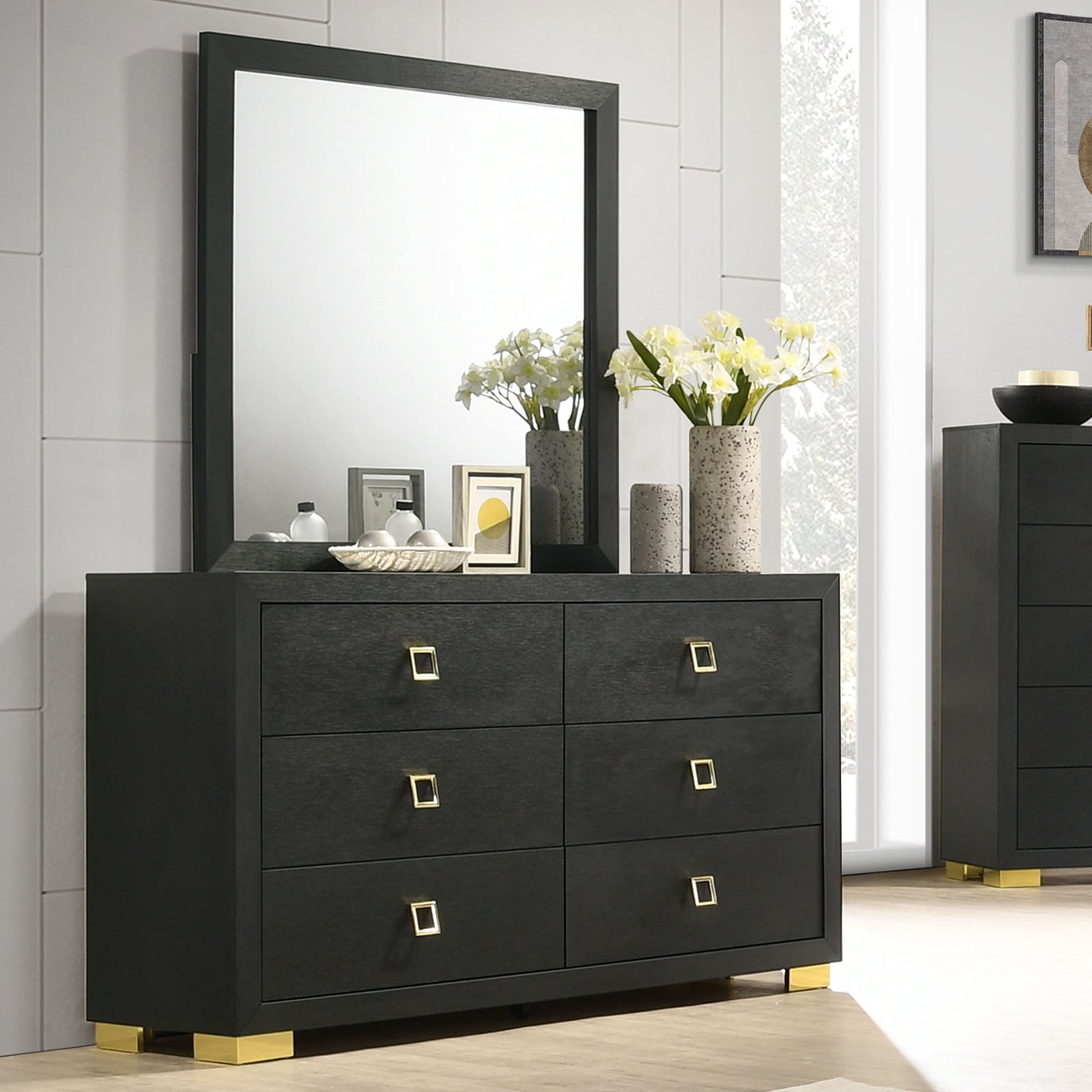 LATIMER - Dresser, Black - FM7270BK-D