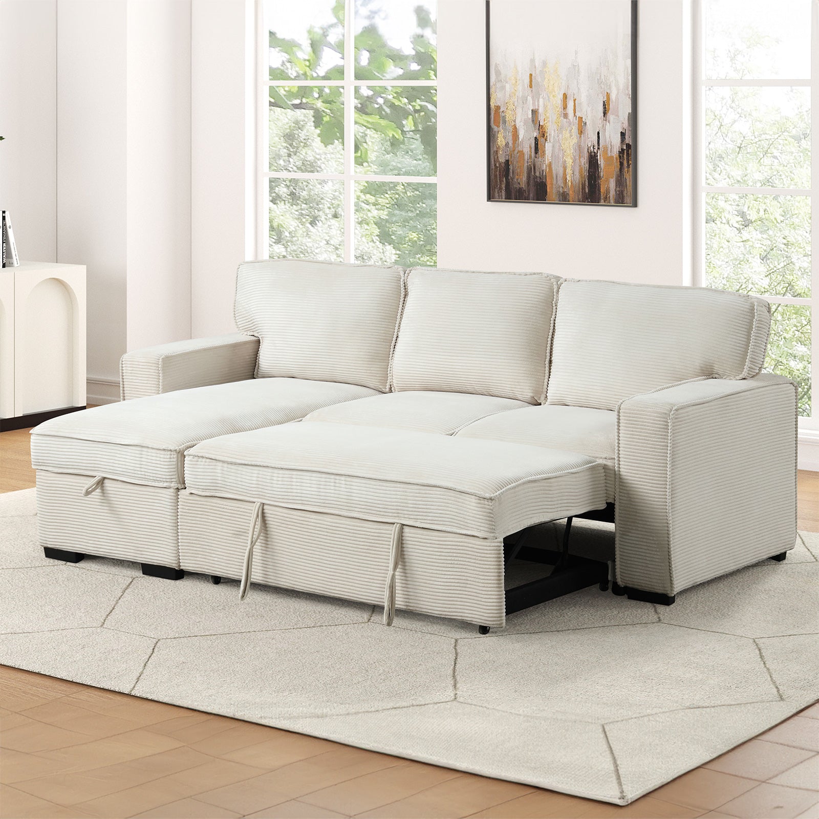 WINSFORD - Sectional Reversible Chaise Storage - FM6967BG-SECT