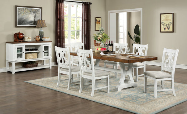 AULETTA - 7 Pc. Dining Table Set - CM3417T-7PC