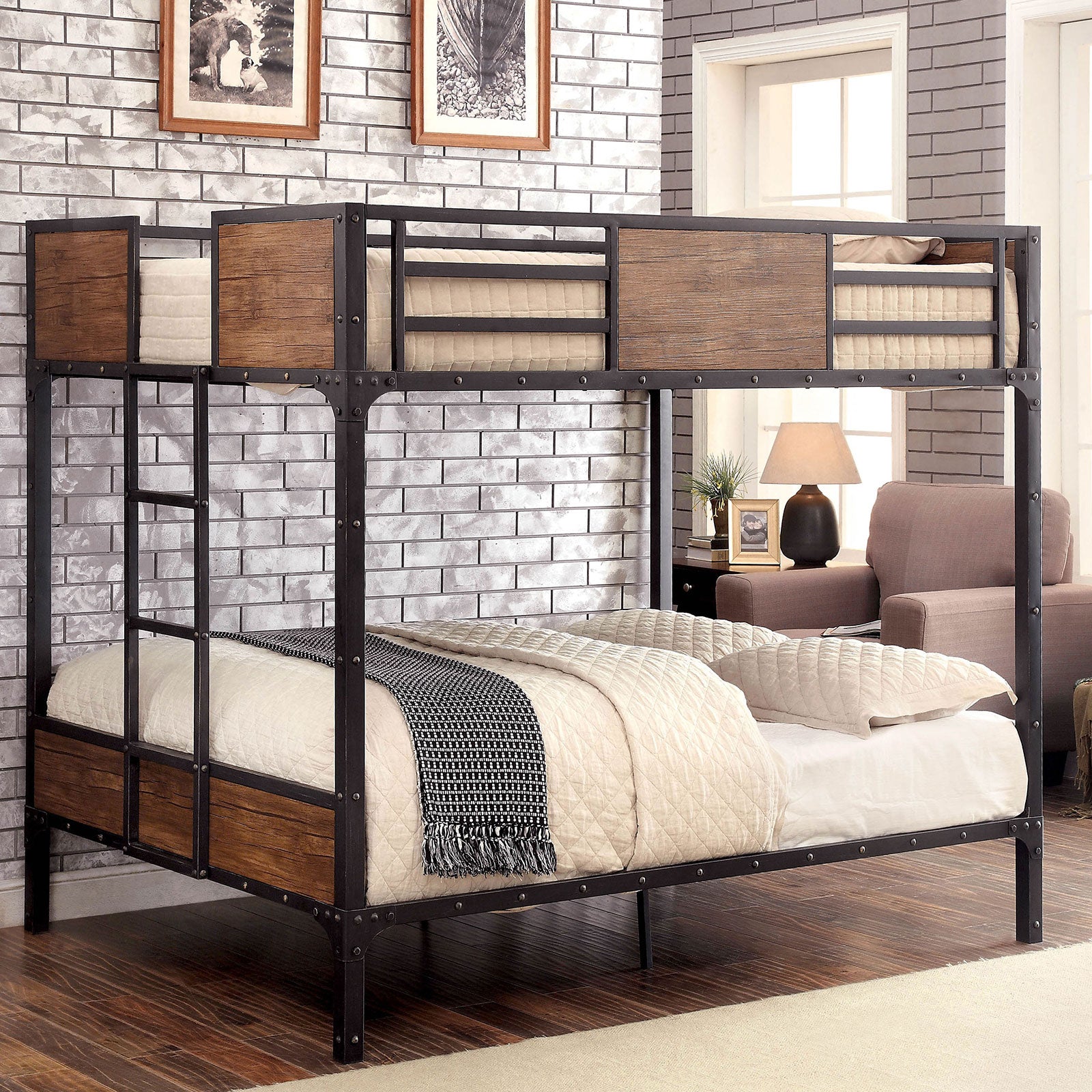 CLAPTON - Full/Full Bunk Bed - CM-BK029FF