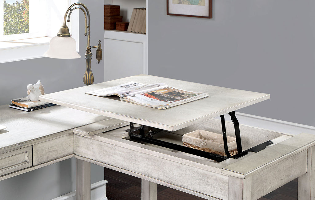 GALARGA - Lift-top Corner Desk - CM-DK418WH