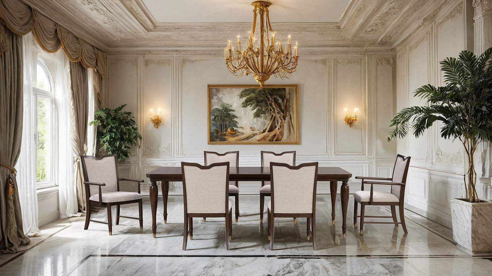 WESTERHAM - Dining Table w/ 18" Leaf - FM34001CH-T