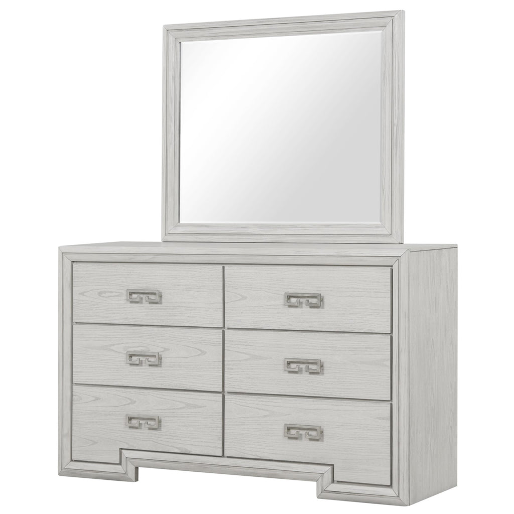 BASILONE - 4 Pc. Queen Bedroom Set - FM7440WH-Q-4PC