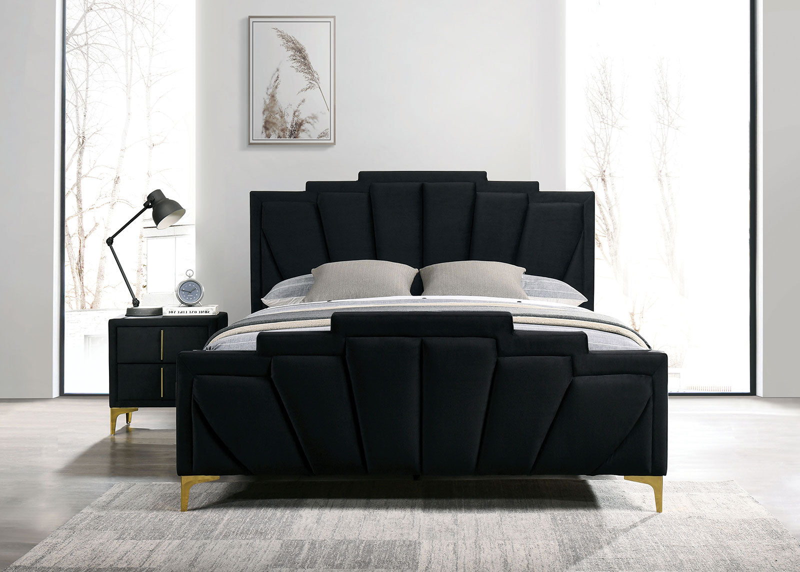 FLORIZEL - Cal.King Bed - CM7411BK-CK-BED