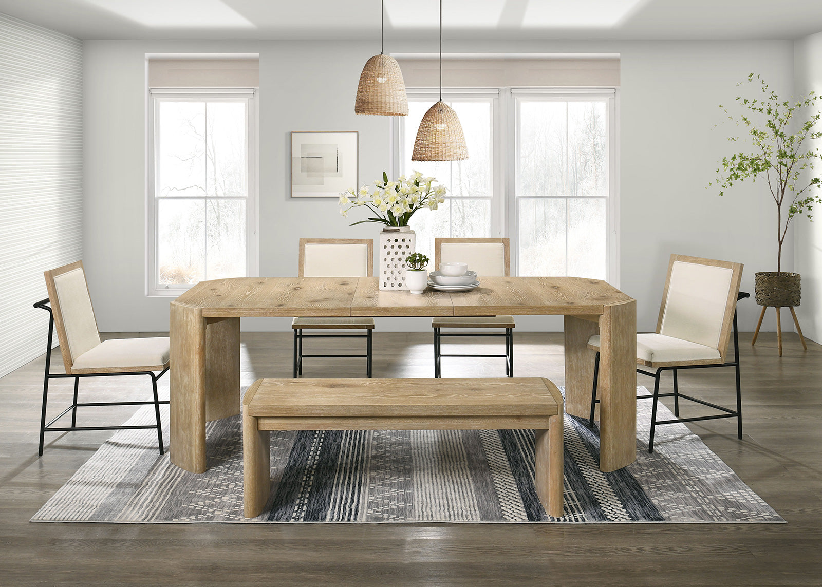 EDENBRIDGE - 7 Pc. Dining Table Set - FM3220AK-T-7PC