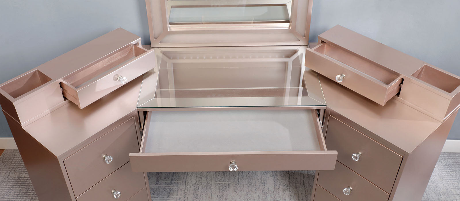 TRACIE - Vanity Set, Tiffany Blush - FOA-DK5686PK-PK