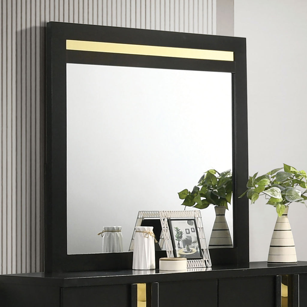 LILLESTROM - Mirror, Black/Gold - FM7217BK-M