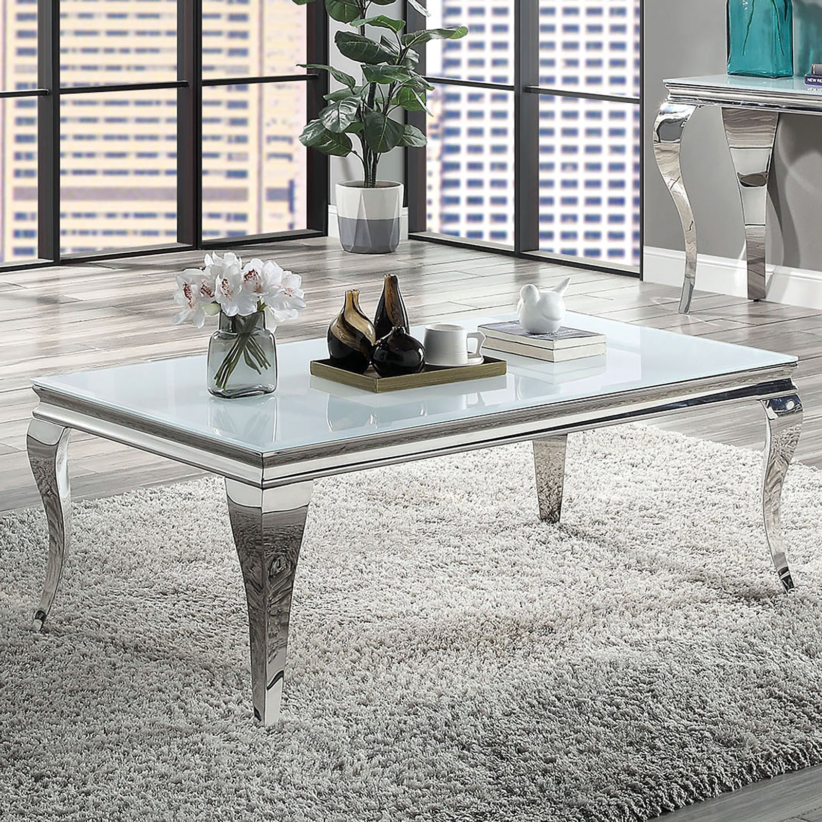 WETZIKON - Coffee Table - CM4903WH-C-TABLE