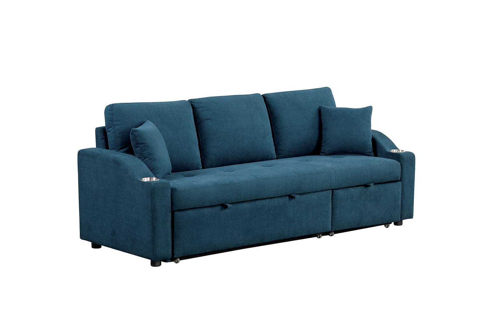 ROYDEN - Sleeper Sofa w/ Cupholder - FM6963BL-PK