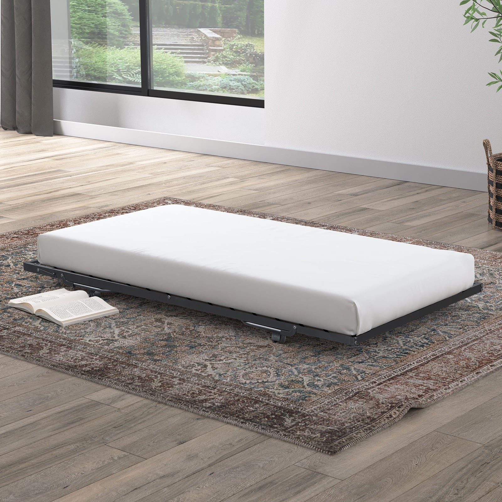 IVANA - Universal Metal Trundle, Black - FM-TR900BK