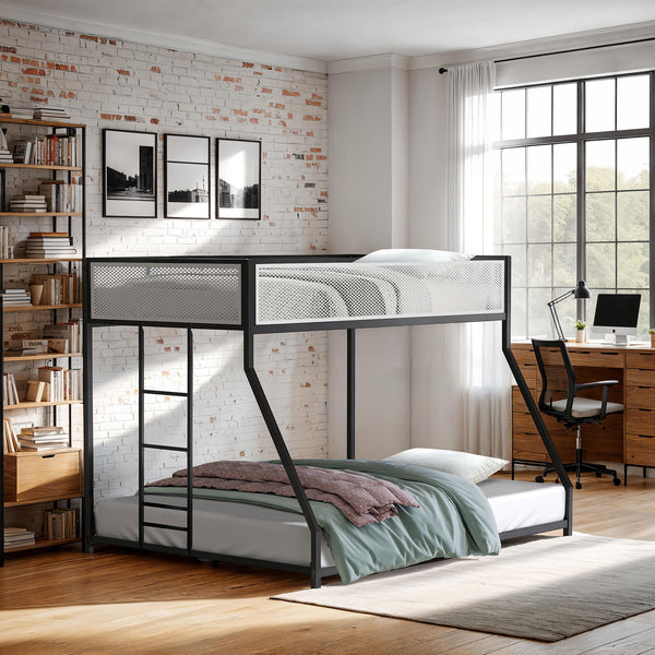 SOUTHALL - Twin/Full Metal Bunk Bed - FM-BK1201BK-TF
