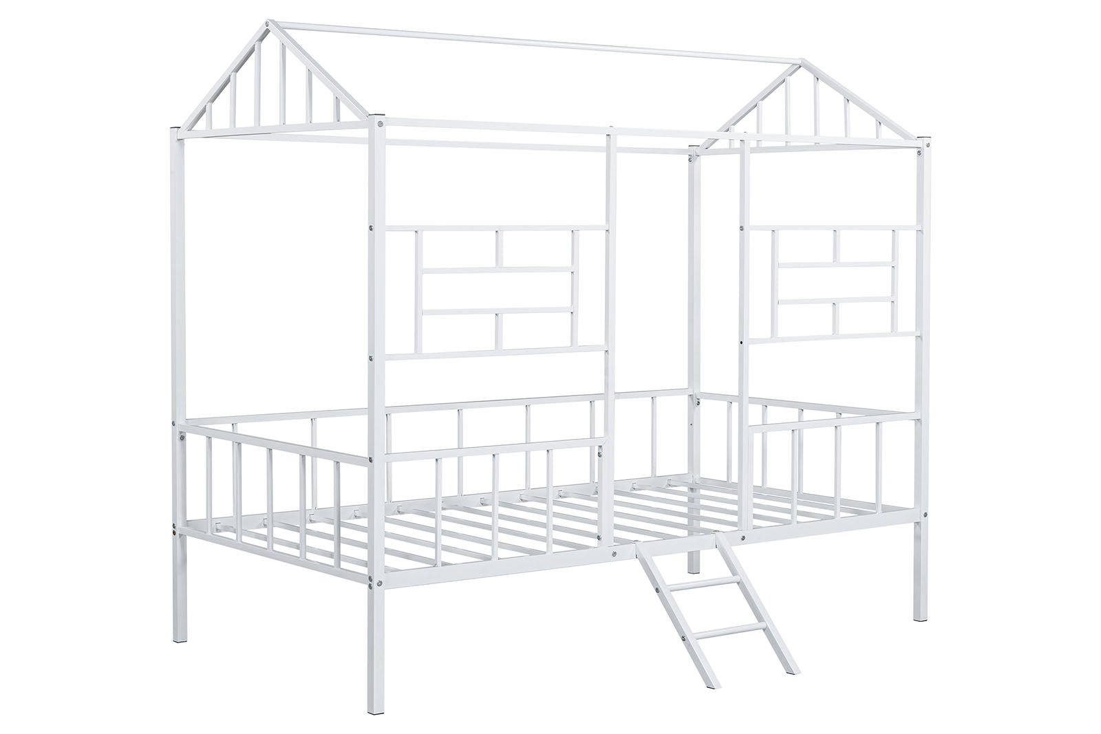 RHONDA - Twin Loft Bed (K/D), White - FM-BK908WH-T