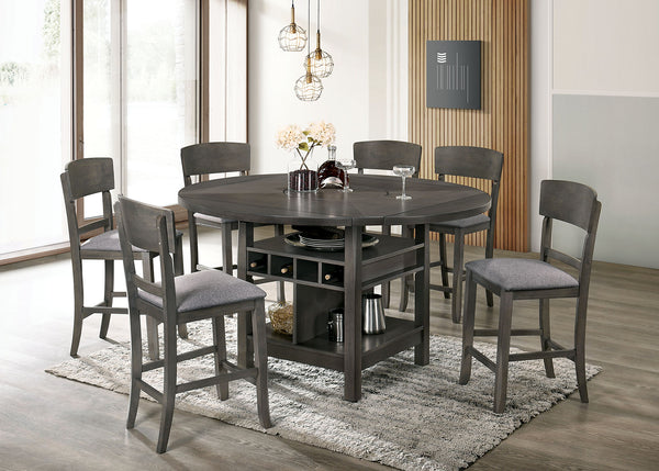 STACIE - 5 PC. Dining Table Set - CM3733GY-RPT-5PC