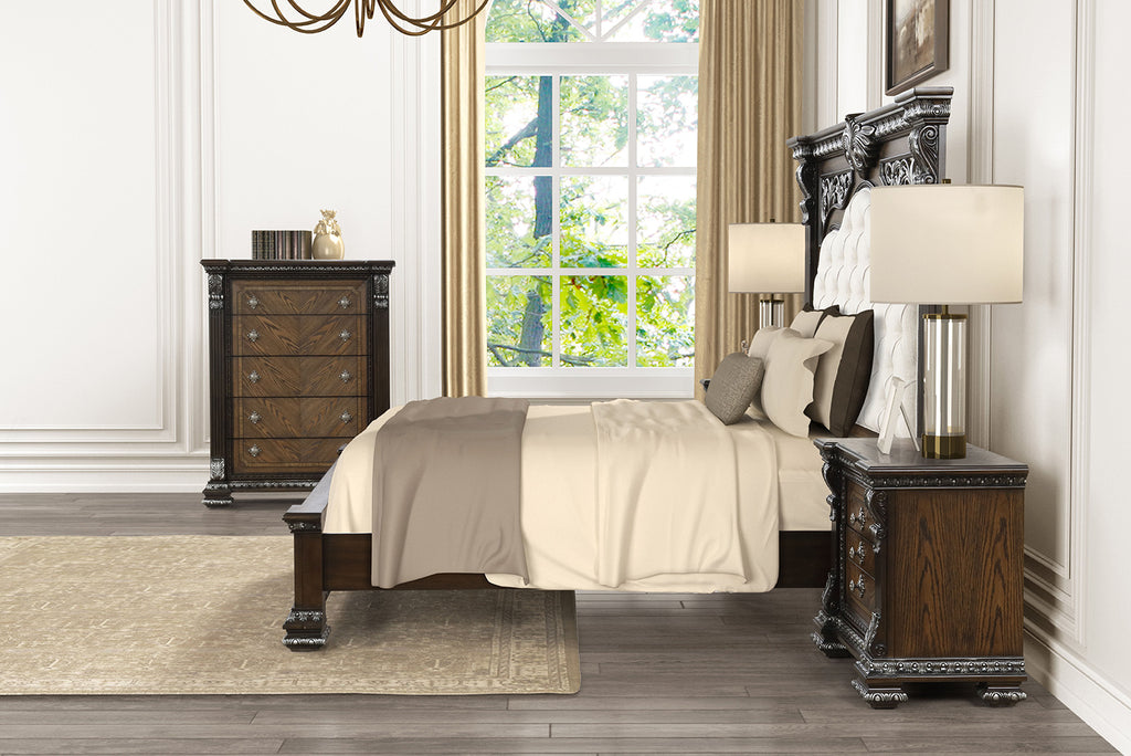 PROMENADE - 4 Pc. Queen Bedroom Set - FM70002DB-Q-4PC