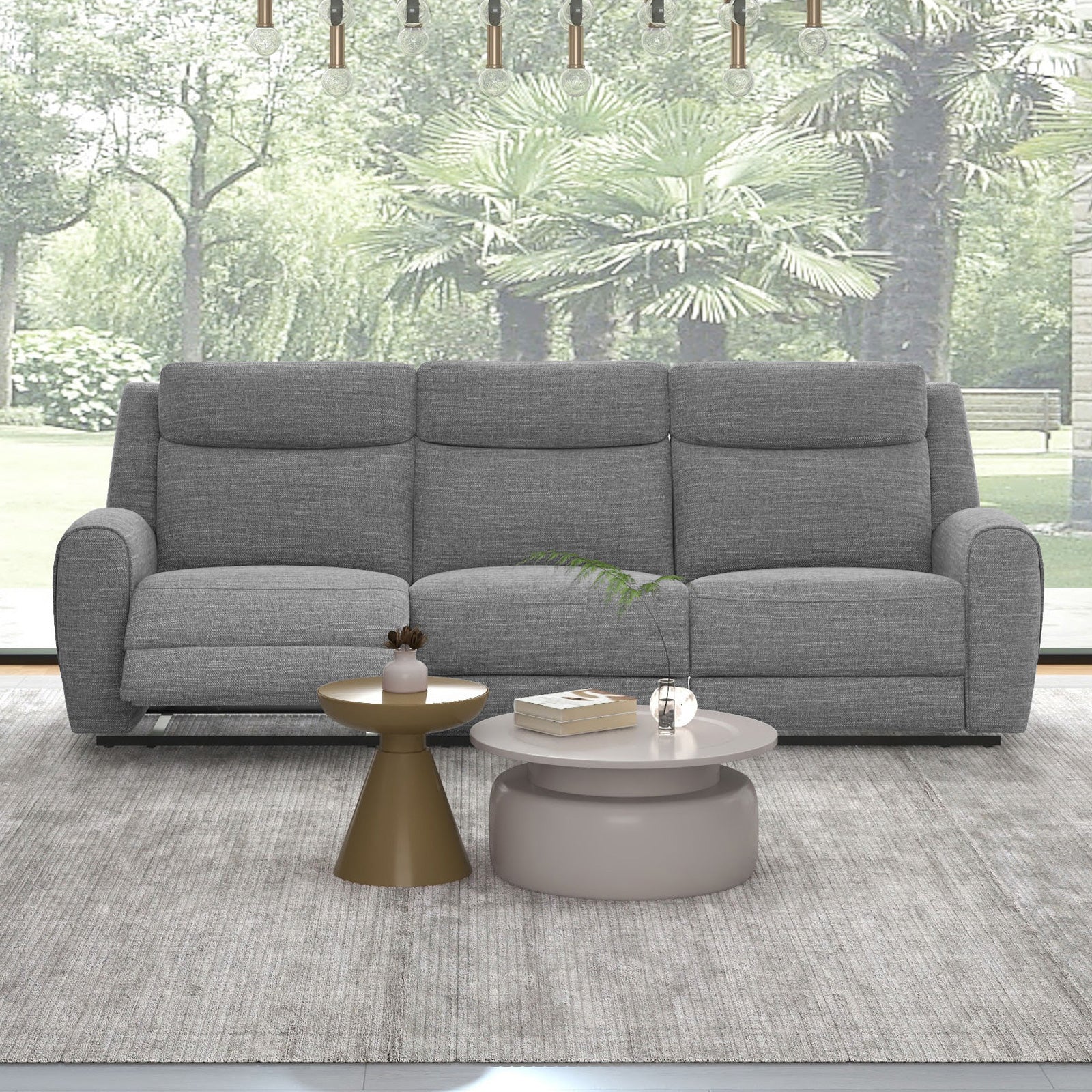 ANTONIUS - Sofa + Loveseat - CM9985GY-M-2PC
