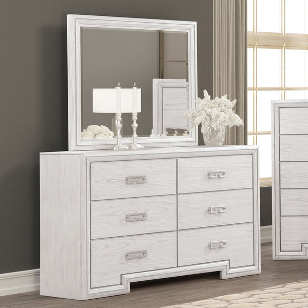 BASILONE - Dresser, Rustic White - FM7440WH-D