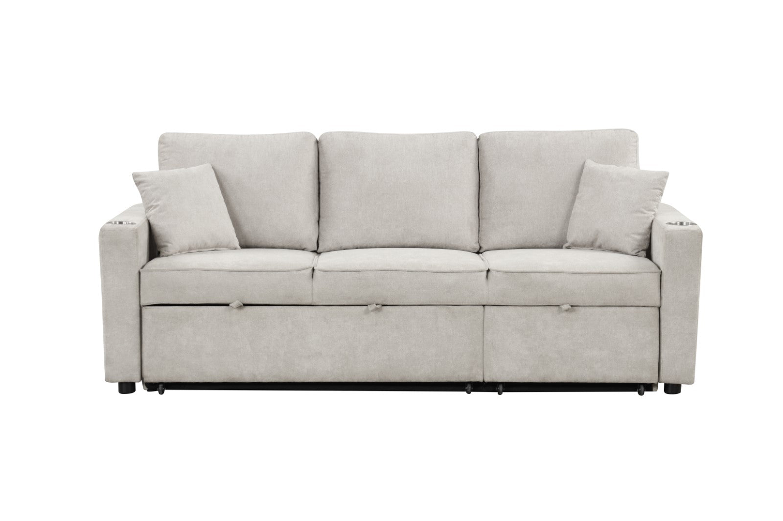 KENDAL - Sleeper Sofa Sectional w/ Cupholder - FM6965BG-SF-PK