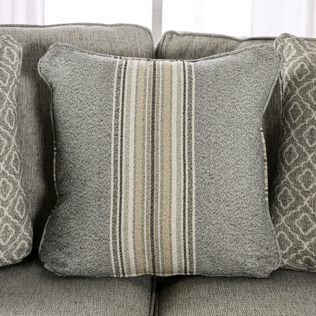 STEPHNEY - Loveseat, Gray/Gold - SM8193-LV
