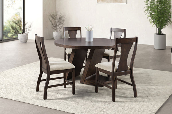 HOLSWORTHY - 5 Pc. Round Dining Set - FM3600ES-RT-5PC