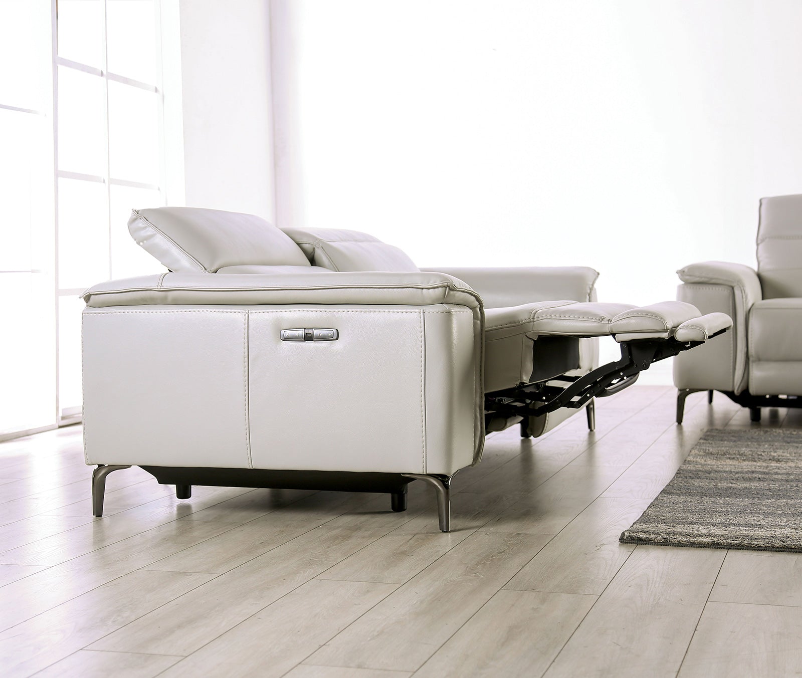 ASCONA - Power Sofa + Loveseat - CM9927FG-PM-2PC