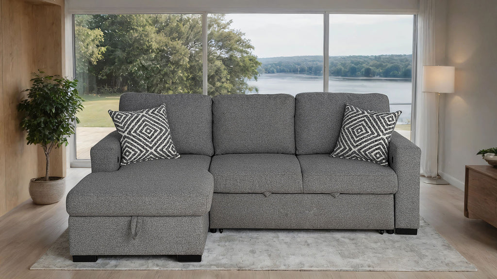 CHATHAM - Left-Chaise Sectional - FM64005GY-SECT-L