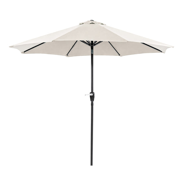 SOLI - 9' Outdoor Umbrella w/ Auto Tilt, Beige - LA-A009SV