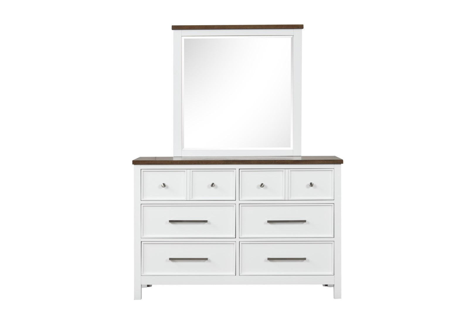 PINETOP - Dresser, White/Dark Brown - FM7171WH-D