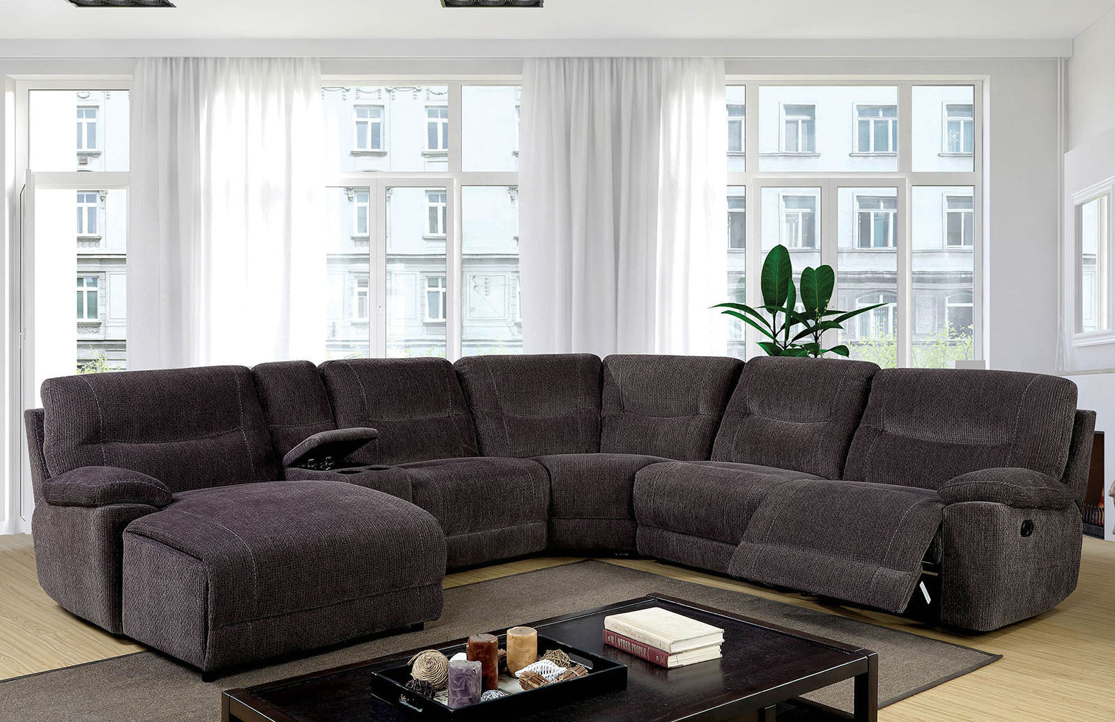 KARLEE II - Sectional w/ Console - CM6853-SECTIONAL