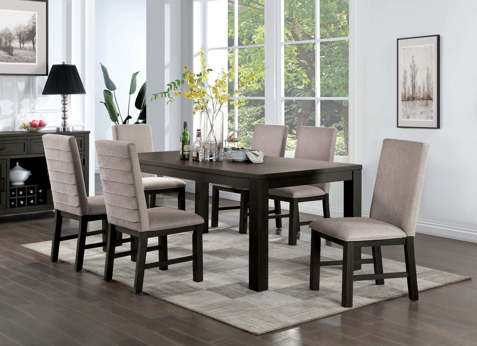 UMBRIA - Side Chair (2/CTN) - CM3252BK-SC-2PK
