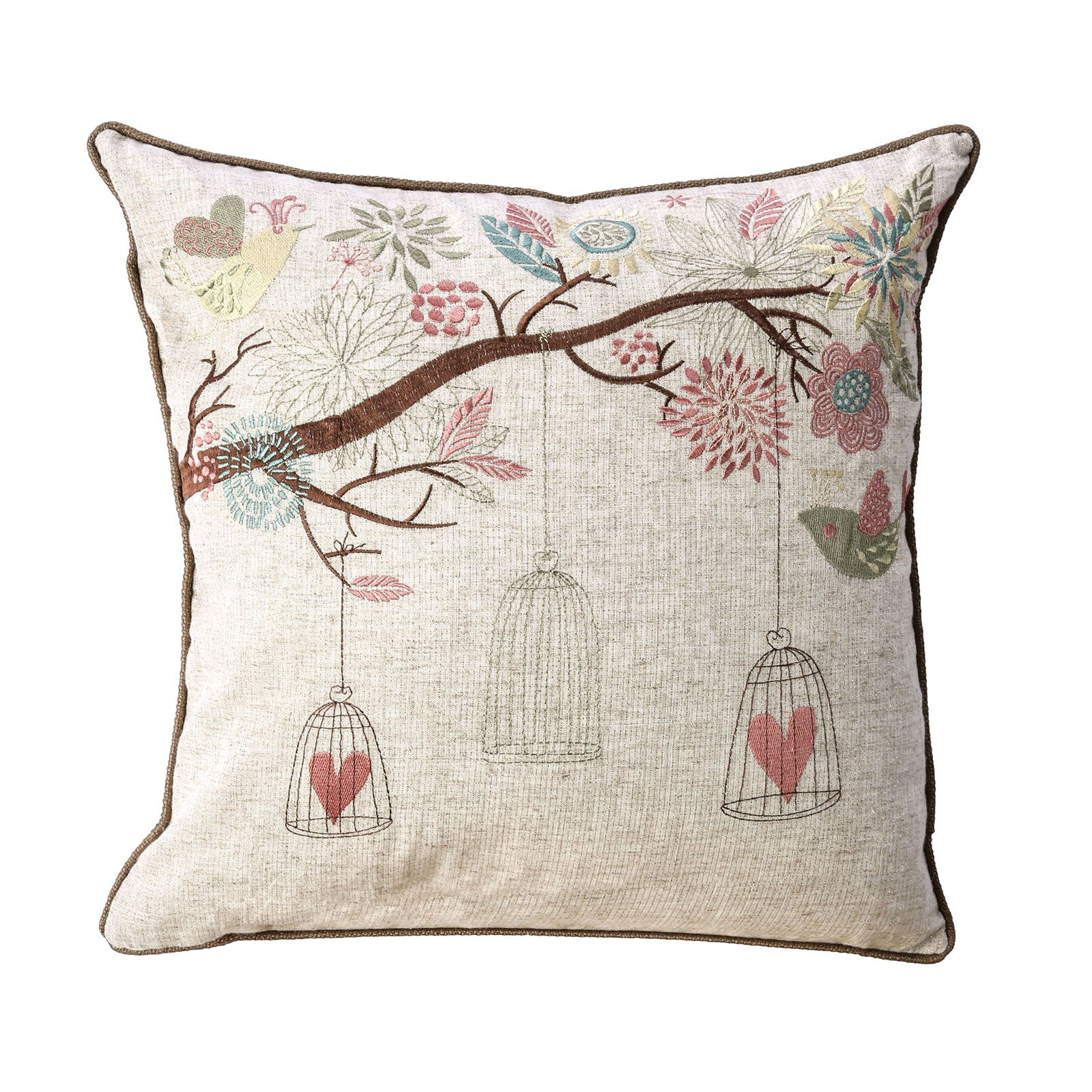 MACY - 20" X 20" Pillow, Natural (2/CTN) - PL8001-2PK