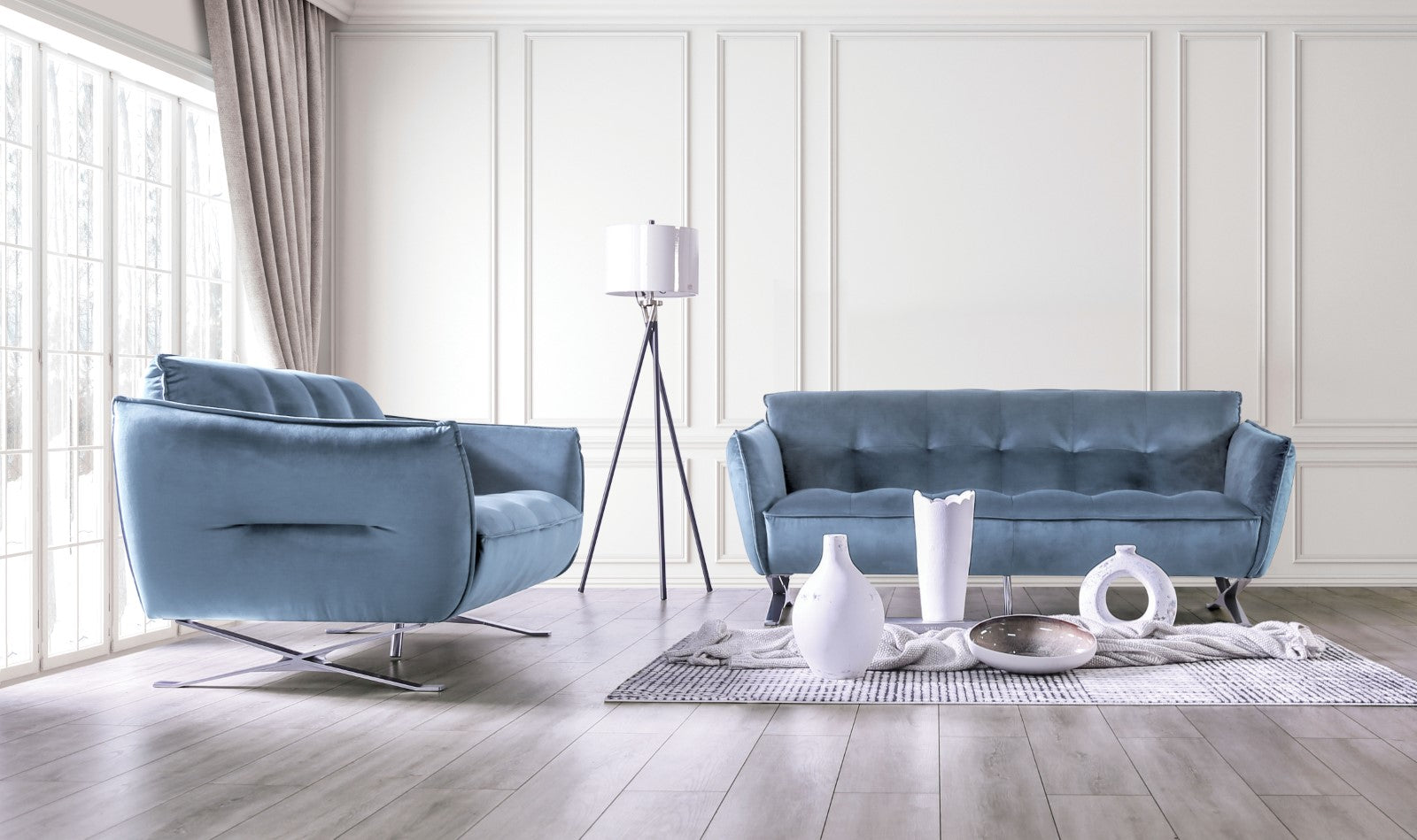 CIVELLUTINO - Chair, Light Blue - FM90004-CH-PK