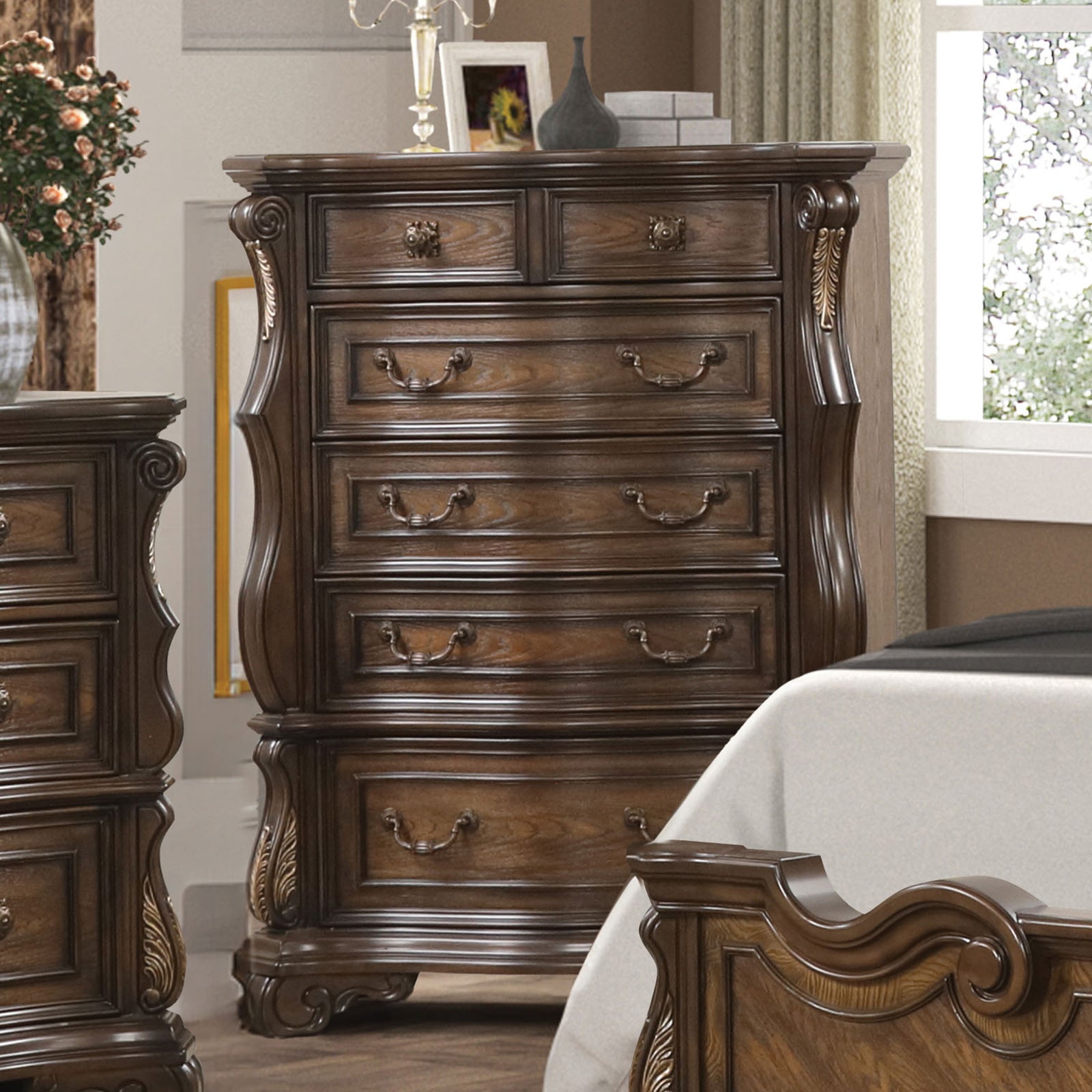 LEOVANNI - Chest, Dark Brown - FM70003DB-C