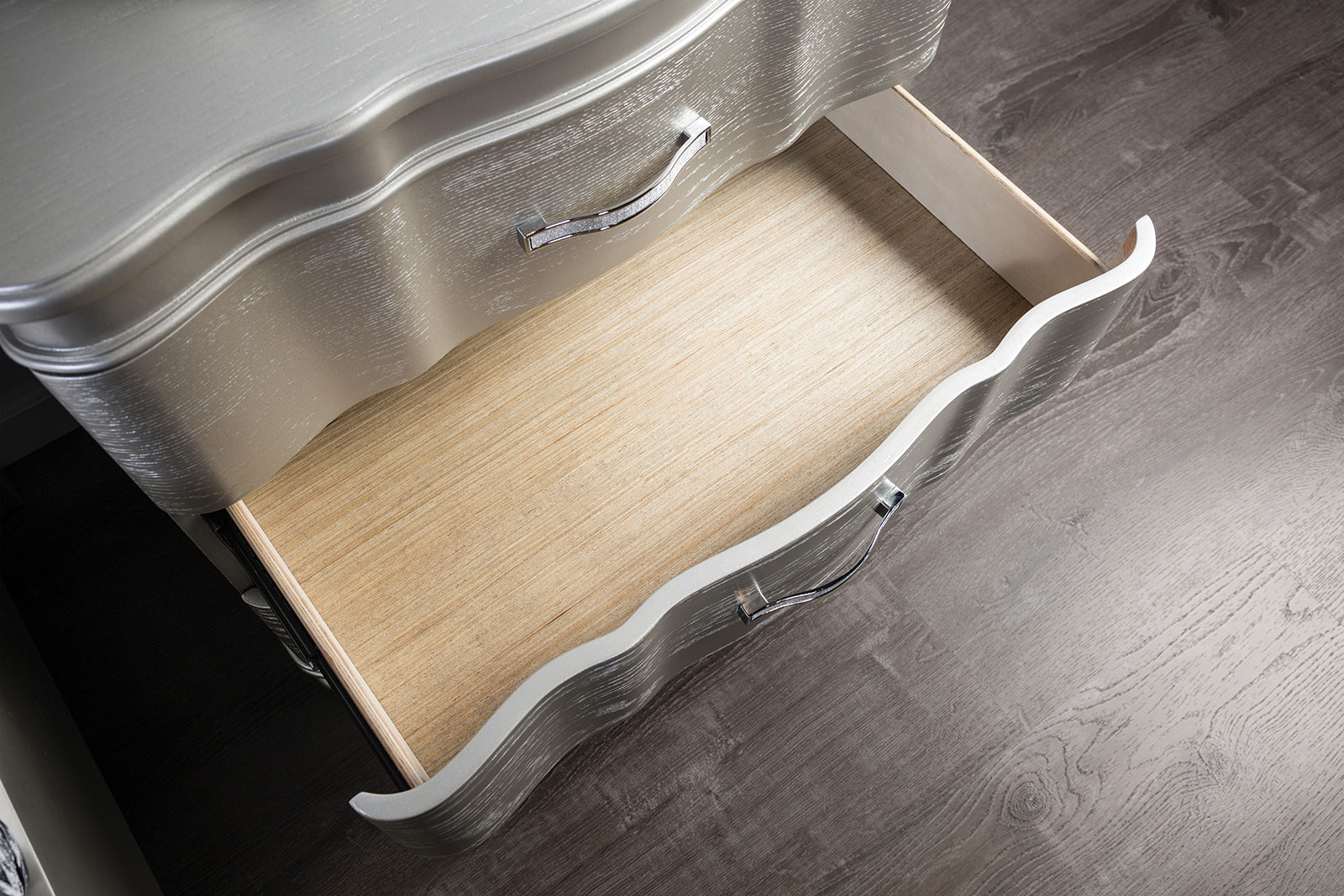 ELEANORA - Nightstand, Silver - FM7416SV-N