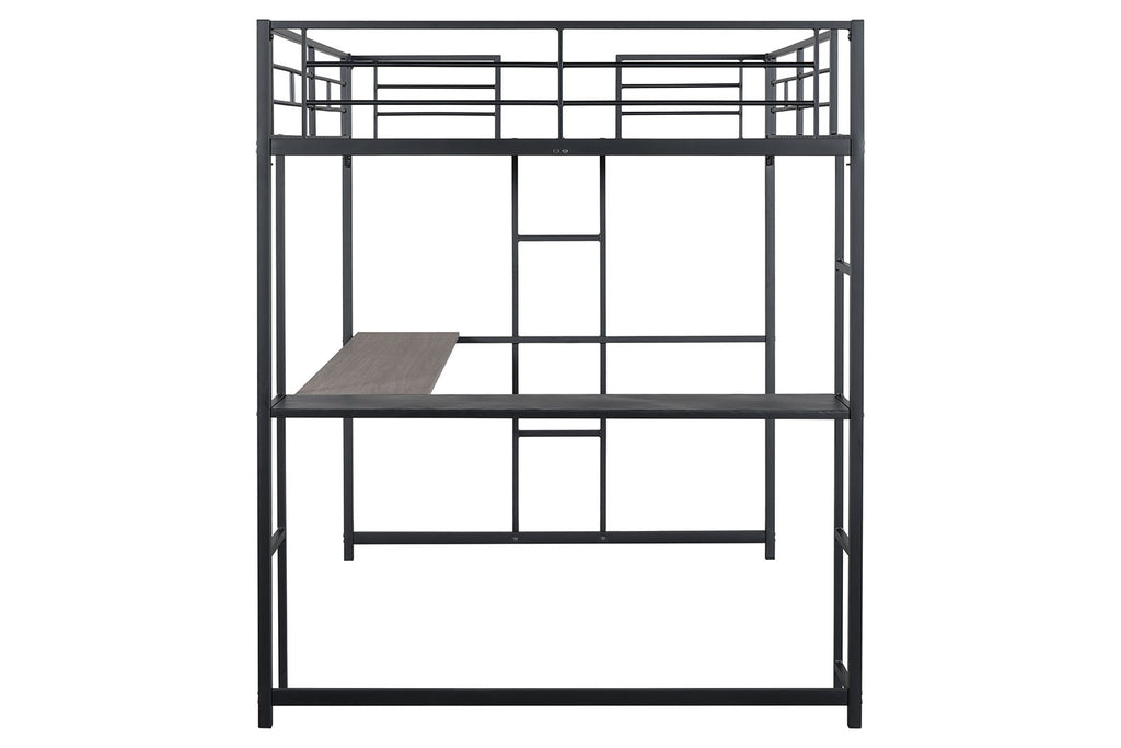 CYBILL - Full Loft Bed, Black - FM-BK905BK-F-BED