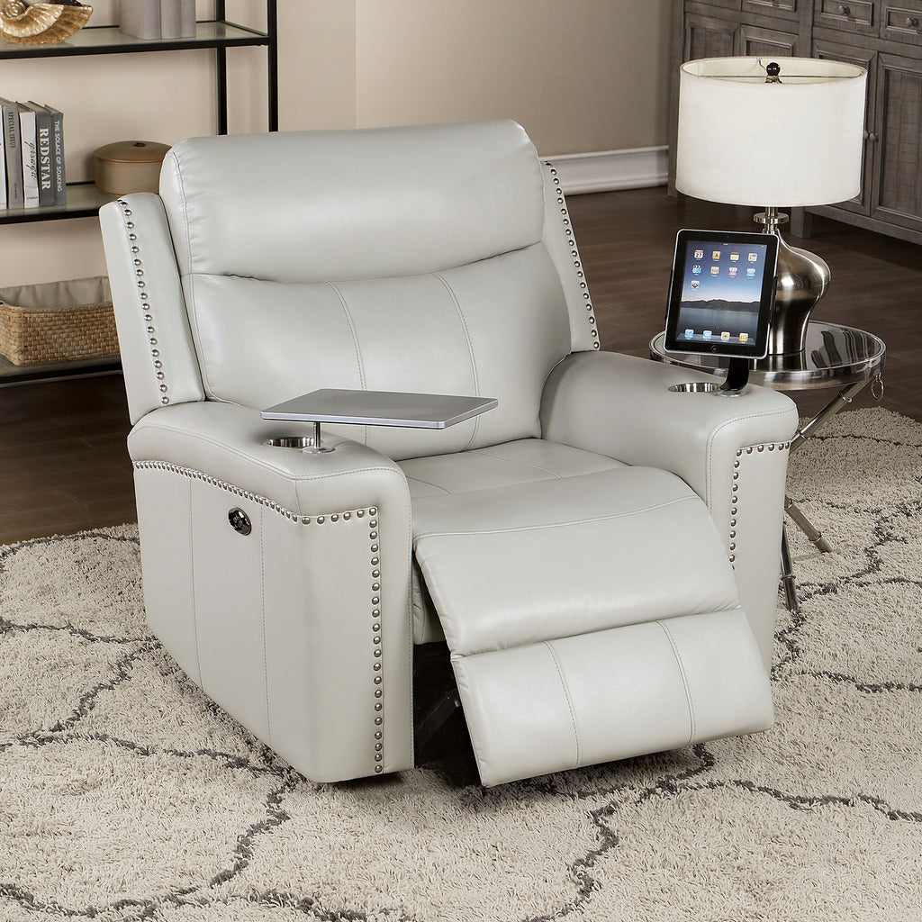 FLORINE - Power Sofa + Loveseat - CM6252LG-PM-2PC