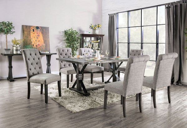 ALFRED - 7 Pc. Dining Table Set - CM3735T-LG-7PC