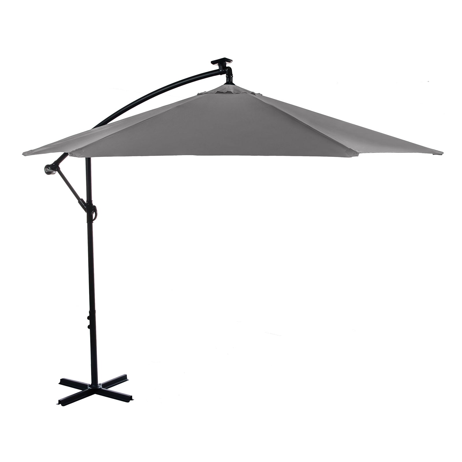 GLAM - Cantilever Umbrella w/ LED, Graphite - GM-3003GR